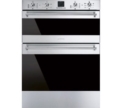 SMEG  DUSF636X Electric Built-under Double Oven - Stainless Steel